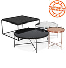 Lage tafel 'KOLOS MEDIUM' zwart - Majorr