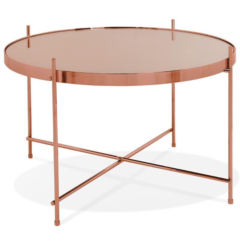 Lage tafel 'KOLOS MEDIUM' koperkleurig - Majorr