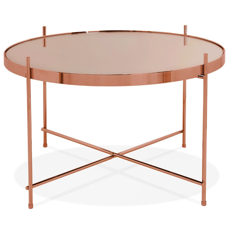 Lage tafel 'KOLOS MEDIUM' koperkleurig - Majorr