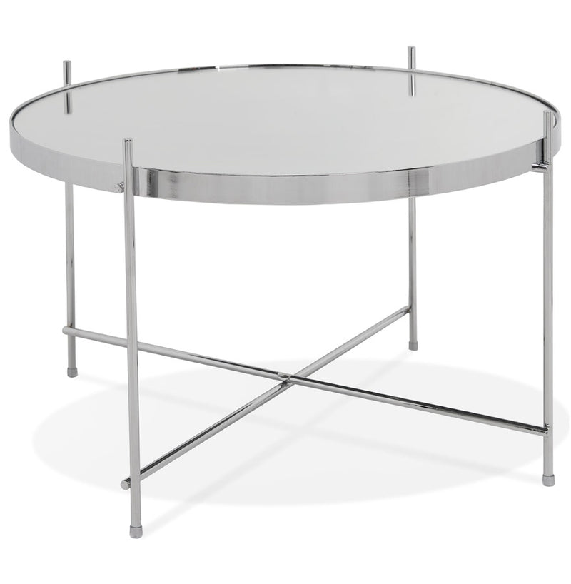 Lage tafel 'KOLOS MEDIUM' chroomkleurig - Majorr