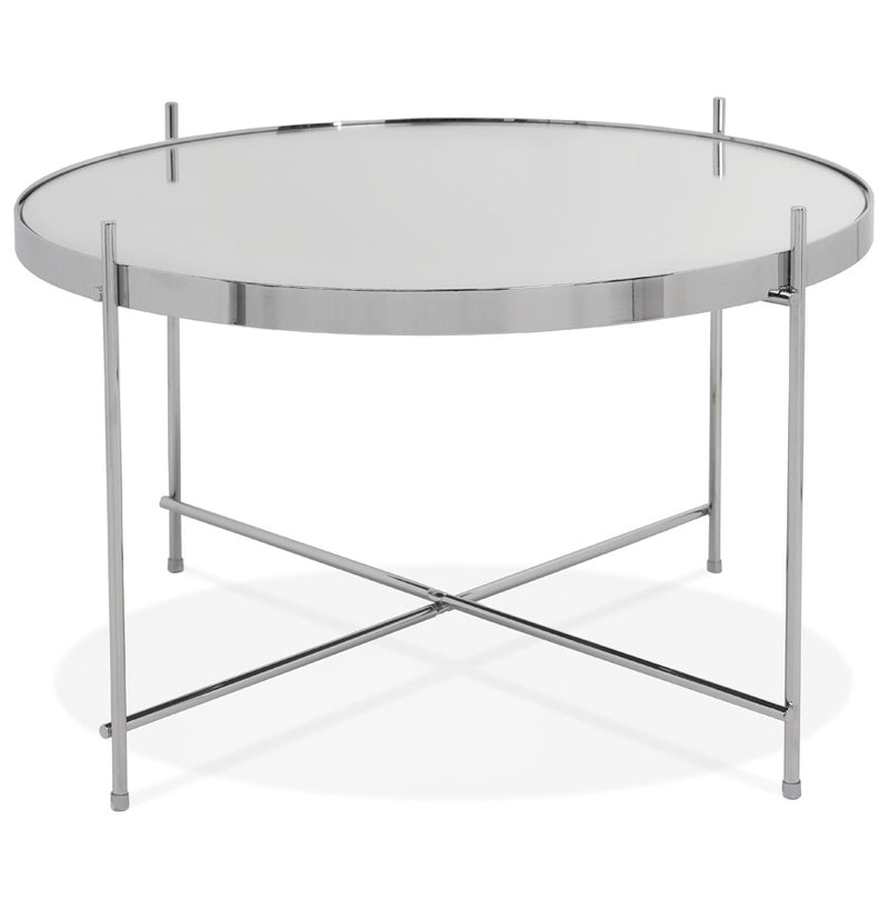 Lage tafel 'KOLOS MEDIUM' chroomkleurig - Majorr