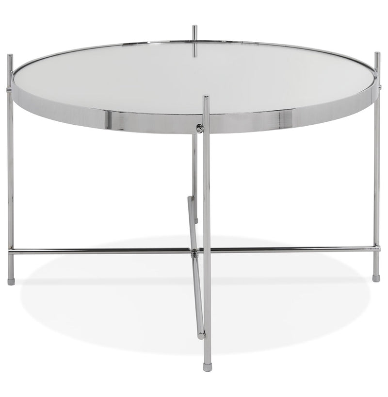 Lage tafel 'KOLOS MEDIUM' chroomkleurig - Majorr