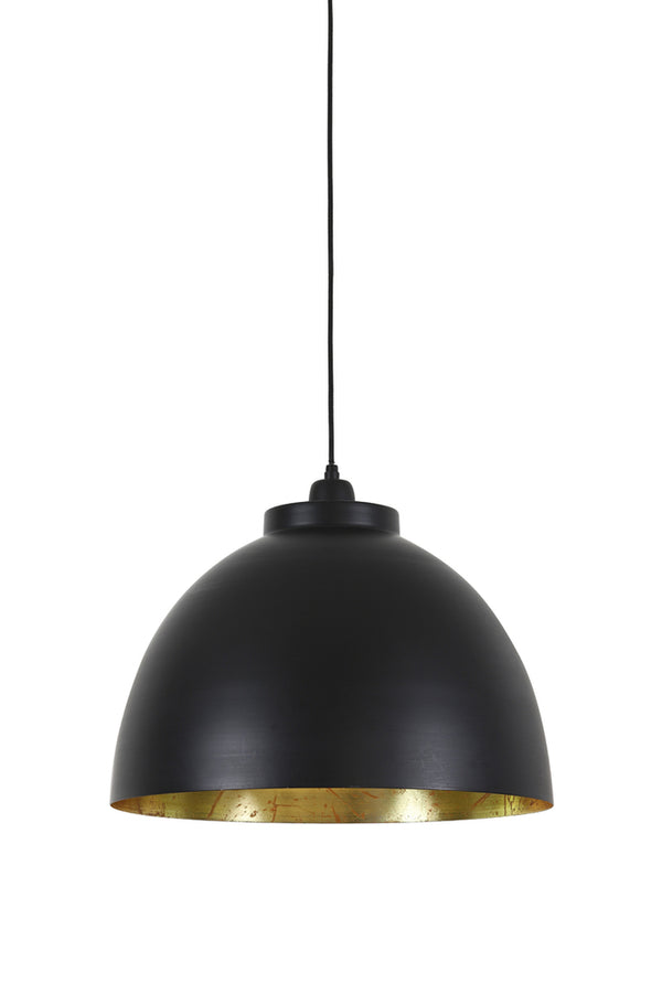 Hanging lamp 45x32 cm KYLIE black-gold - Majorr