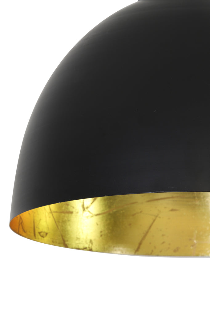 Hanging lamp 45x32 cm KYLIE black-gold - Majorr