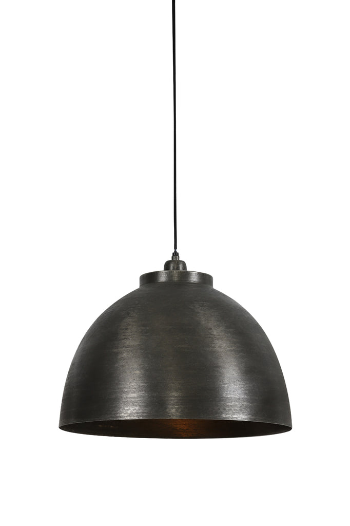 Hanging lamp 45x32 cm KYLIE dark raw nickel - Majorr