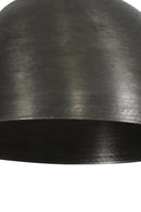 Hanging lamp 45x32 cm KYLIE dark raw nickel - Majorr