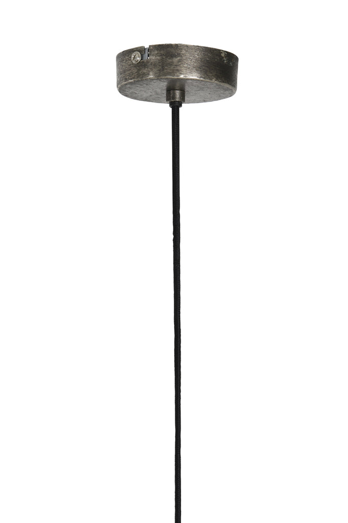 Hanging lamp 45x32 cm KYLIE dark raw nickel - Majorr