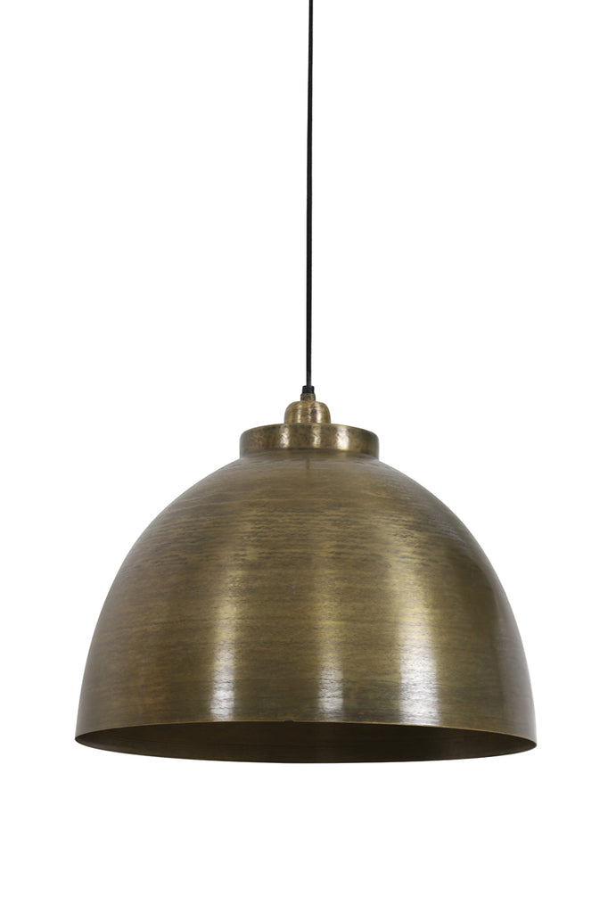 Hanging lamp 45x32 cm KYLIE raw old bronze - Majorr