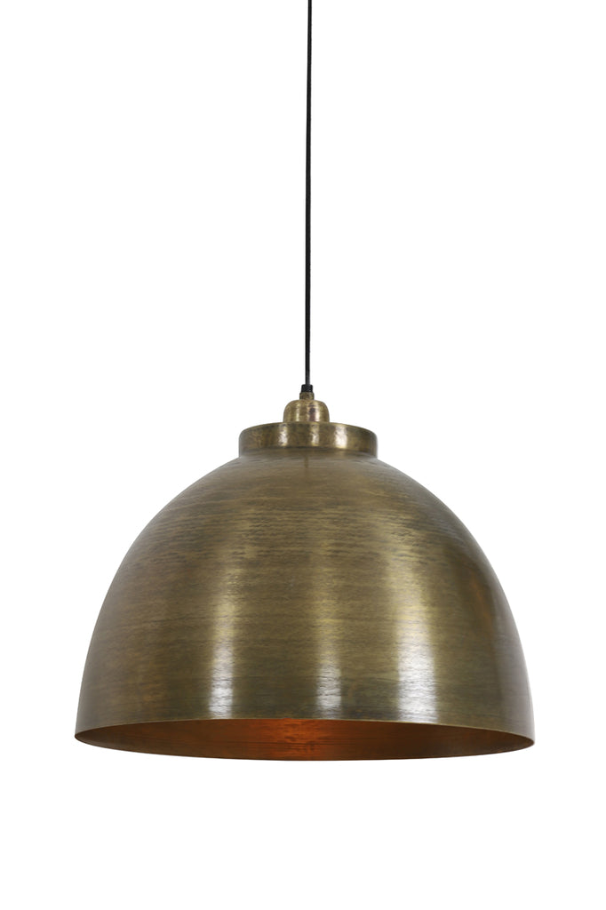 Hanging lamp 45x32 cm KYLIE raw old bronze - Majorr