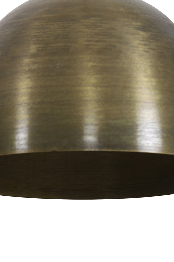 Hanging lamp 45x32 cm KYLIE raw old bronze - Majorr