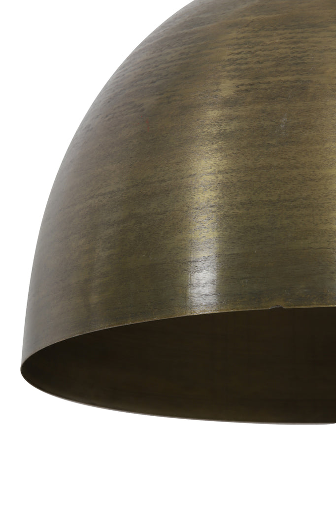 Hanging lamp 45x32 cm KYLIE raw old bronze - Majorr