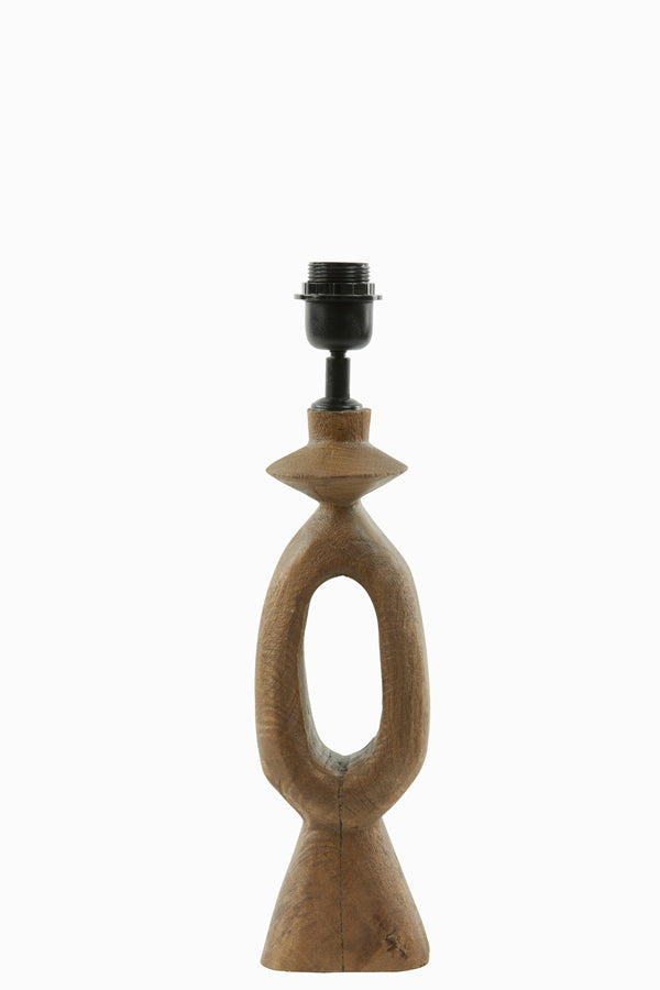 Lamp base 11x9x45 cm DJANGO wood matt brown - Majorr