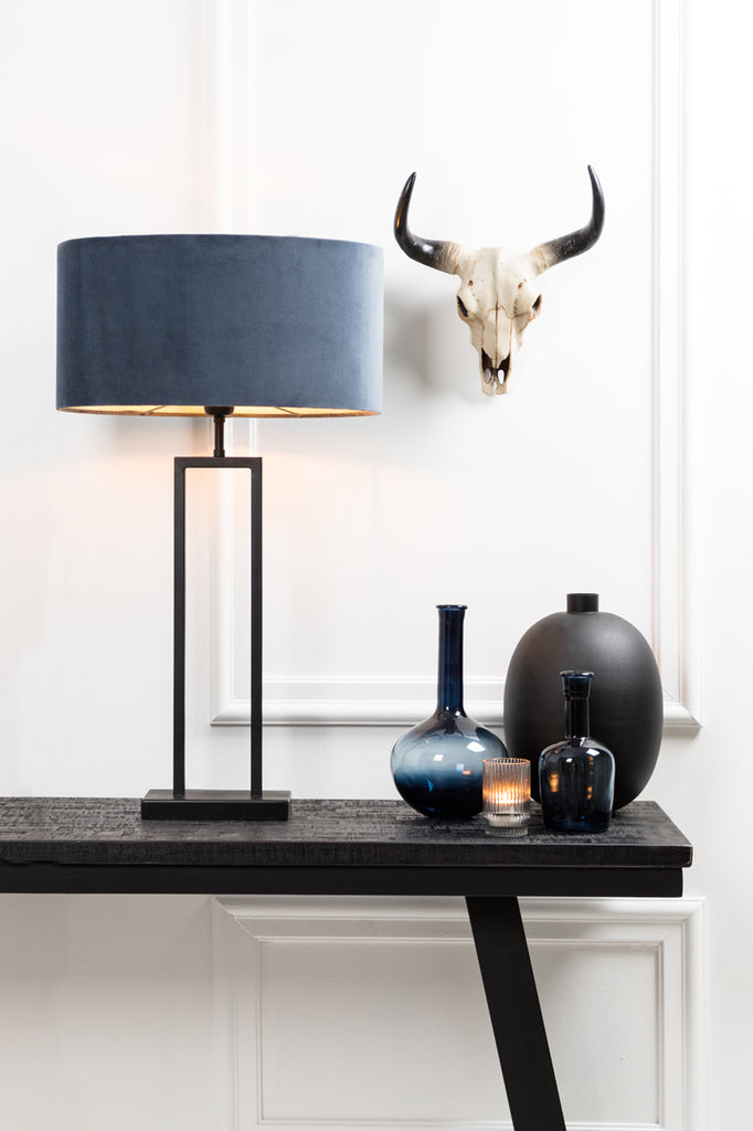 Lamp base 20x10x55 cm SHIVA matt black - Majorr