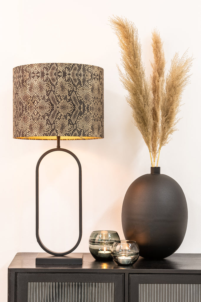 Lamp base 20x13x55 cm JAMIRI matt black - Majorr