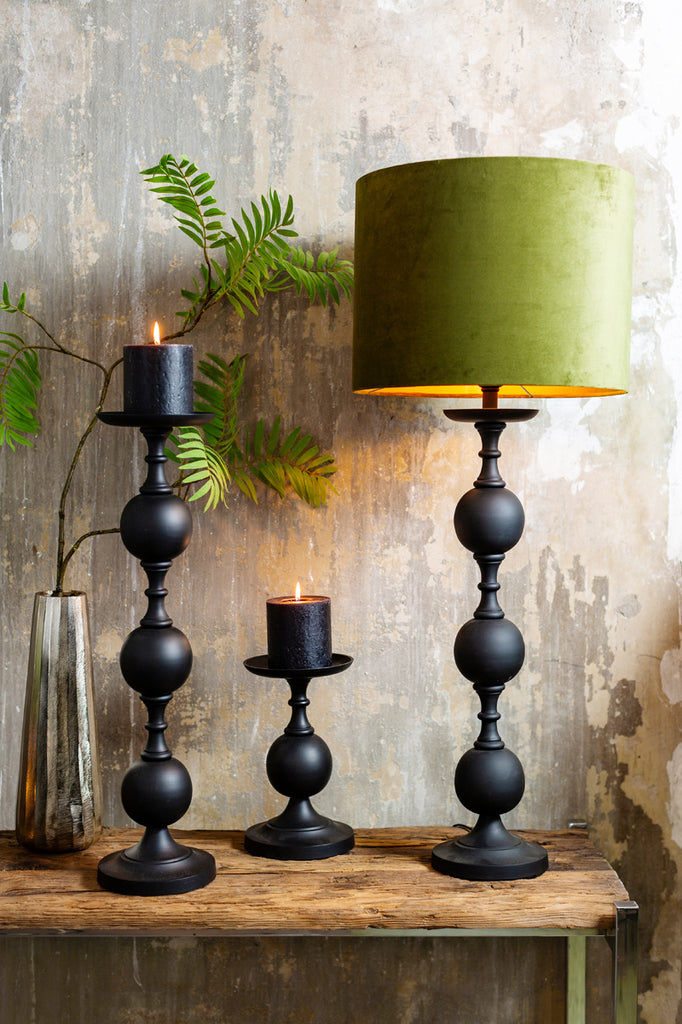 Lamp base 17x70 cm LESANE matt black - Majorr