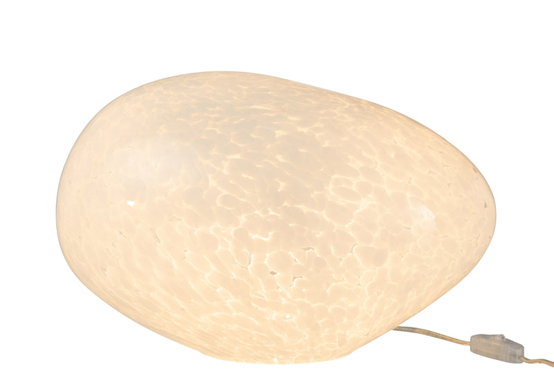 Lamp Dany Spots Oval Glass White - Majorr