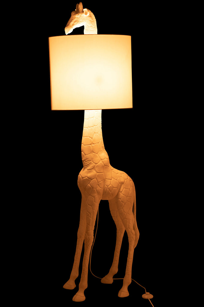 Lamp Giraffe Poly White - Majorr