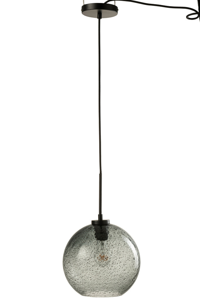 Lamp Orb Dot Glass Grey Large - Majorr