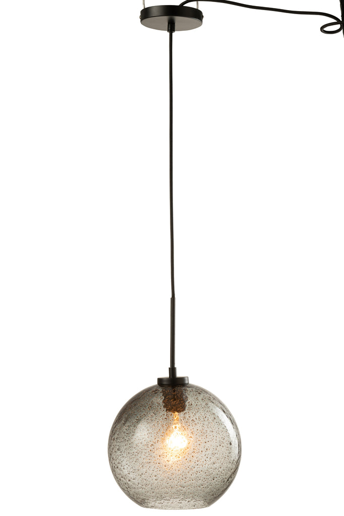 Lamp Orb Dot Glass Grey Large - Majorr