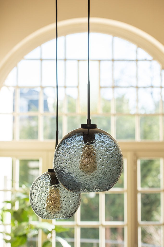 Lamp Orb Dot Glass Grey Large - Majorr