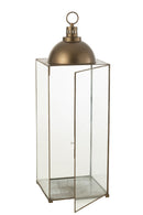 Lantern Hagrid Glass/Iron Bronze L - Majorr