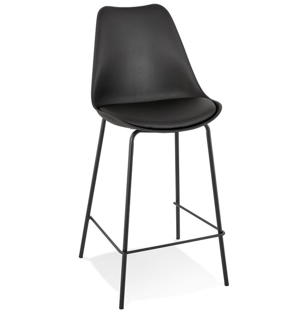 Halfhoge zwarte barkruk 'LEMON MINI' - Majorr