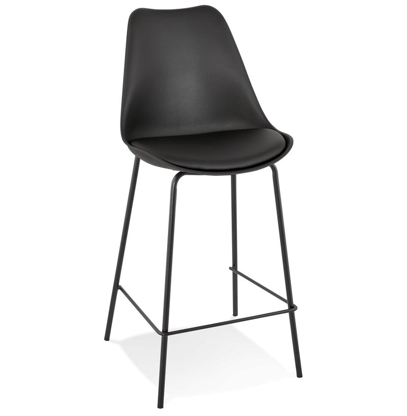 Halfhoge zwarte barkruk 'LEMON MINI' - Majorr