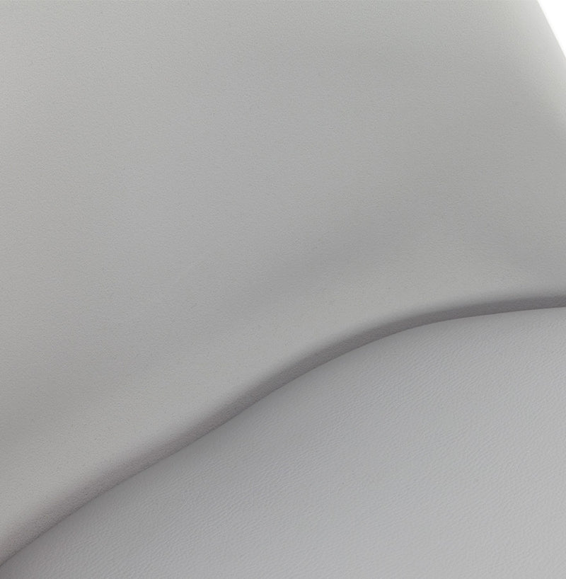Grijze design barkruk 'LEMON' met zwarte metalen poot - Majorr