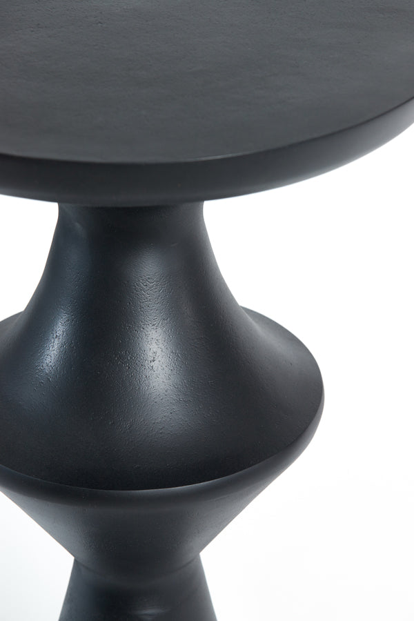 Side table 37,5x14x74 cm LOBOC matt black - Majorr