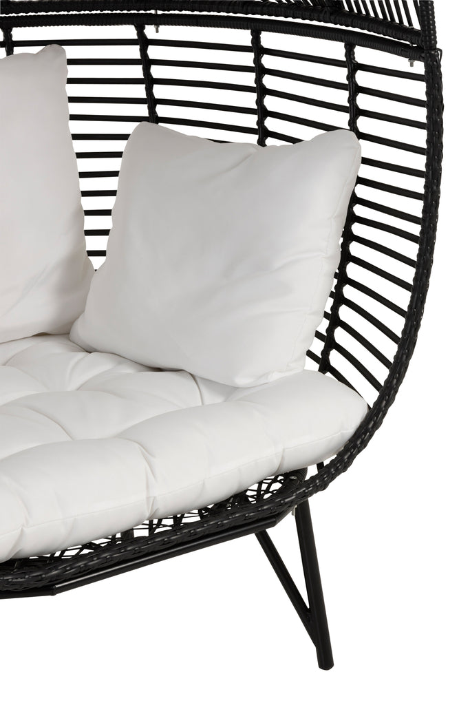 Lounge Chair Oval Steel Black - Majorr