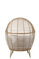 Lounge Chair Oval Steel Natural - Majorr