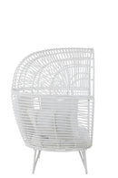 Lounge Chair Oval Steel White - Majorr