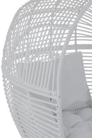 Lounge Chair Oval Steel White - Majorr