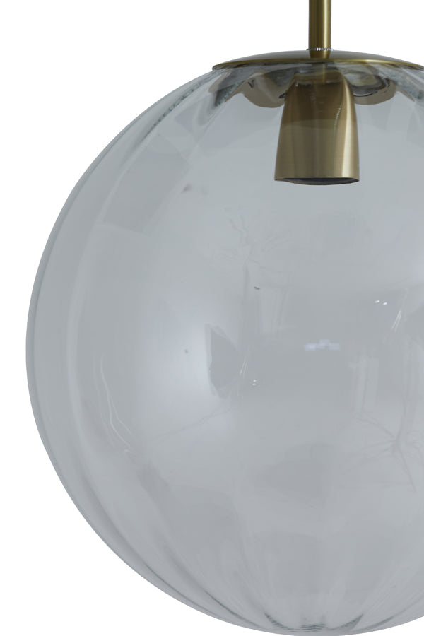 Hanglamp Magdala - Smoke Glas - Ø30cm - Majorr
