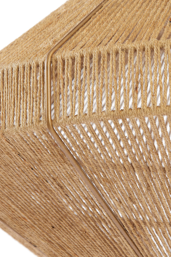 Hanging lamp 60x37 cm MALLOW jute natural - Majorr