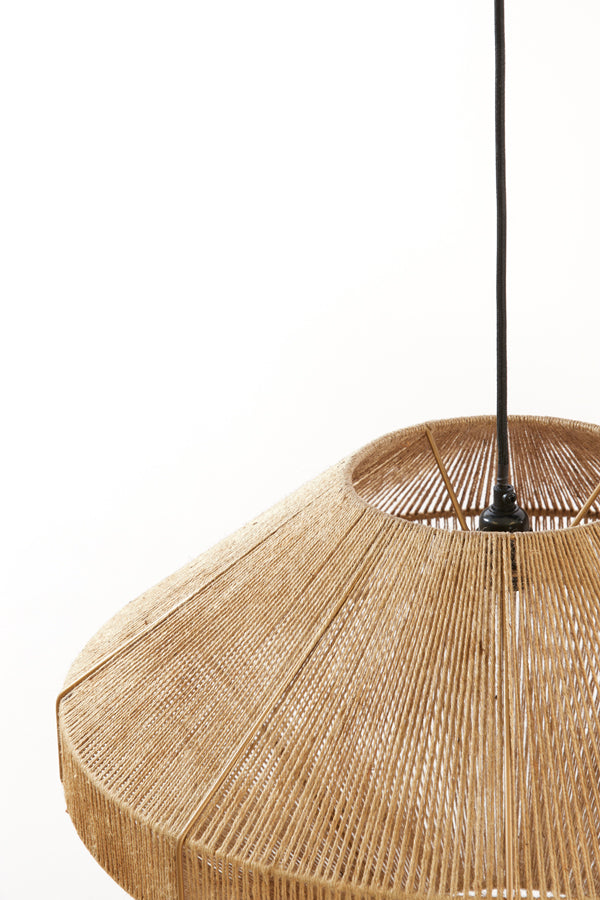 Hanging lamp 60x37 cm MALLOW jute natural - Majorr