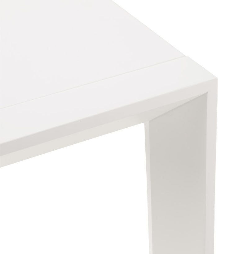 Uitschuifbare, witte, matte design tafel 'MAMAT' - 190(270)x95 cm - Majorr
