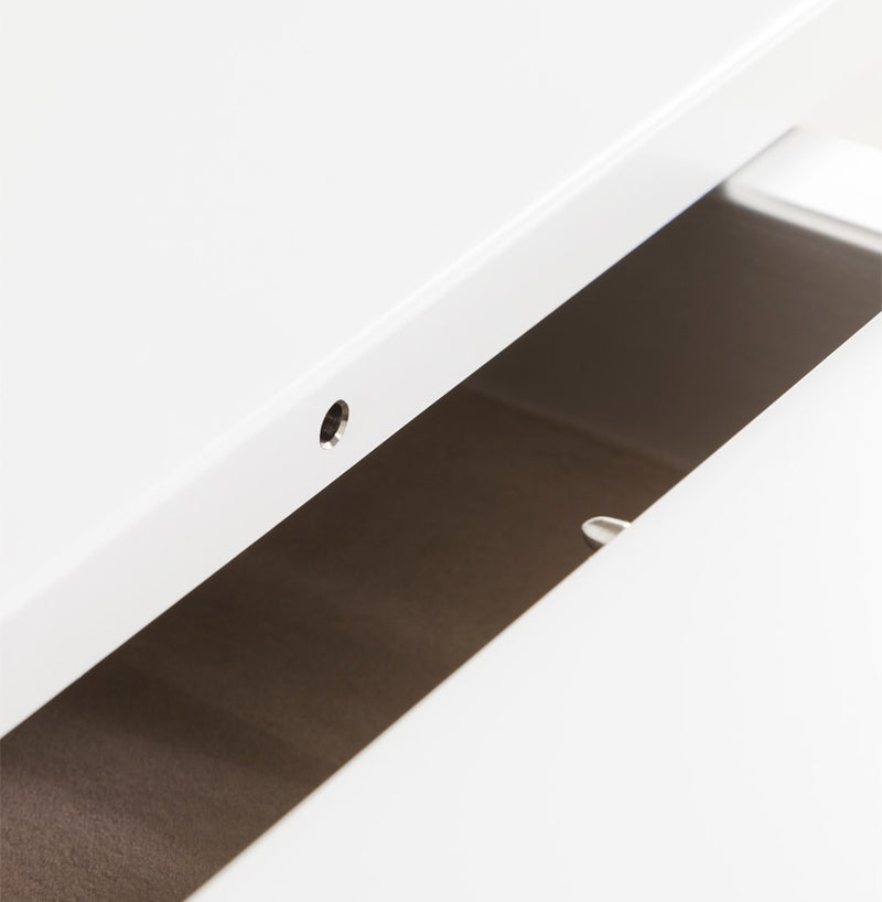 Uitschuifbare, witte, matte design tafel 'MAMAT' - 190(270)x95 cm - Majorr