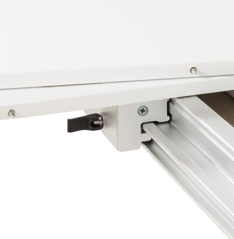 Uitschuifbare, witte, matte design tafel 'MAMAT' - 190(270)x95 cm - Majorr