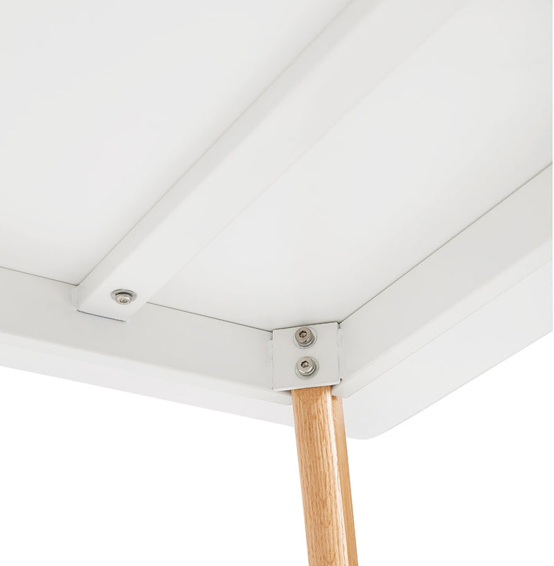 Design witte 'MARIUS' tafel / bureau in Scandinavische stijl - 120x80 cm - Majorr