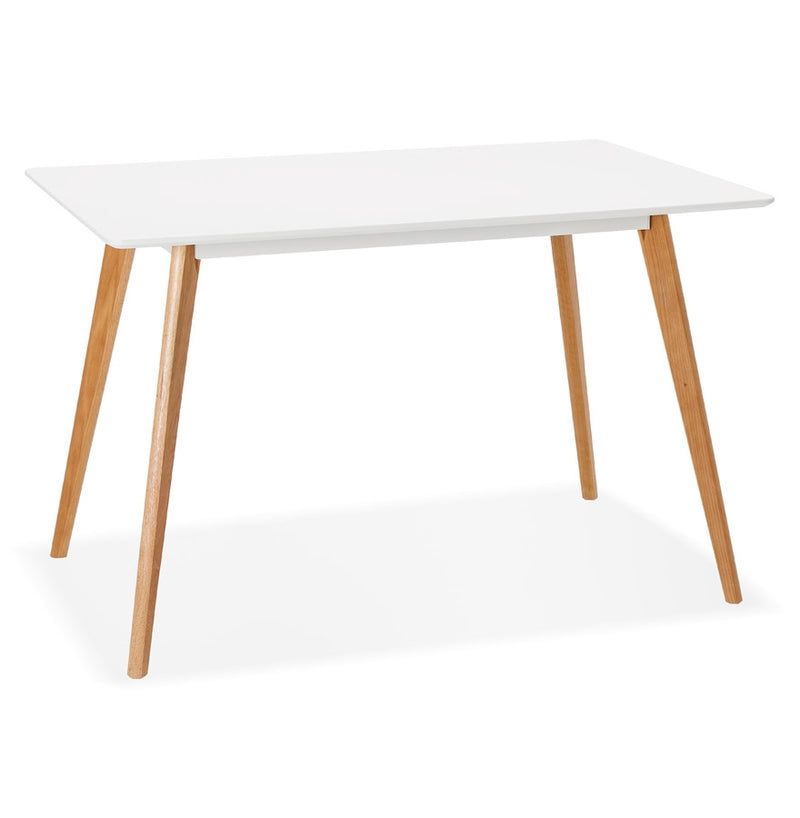 Design witte 'MARIUS' tafel / bureau in Scandinavische stijl - 120x80 cm - Majorr
