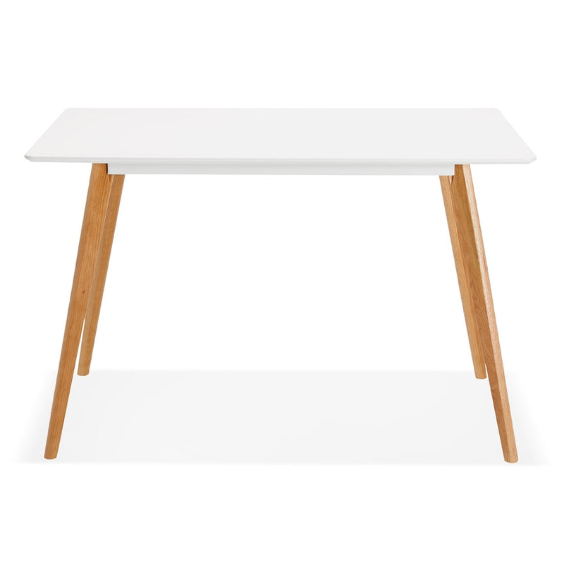 Design witte 'MARIUS' tafel / bureau in Scandinavische stijl - 120x80 cm - Majorr