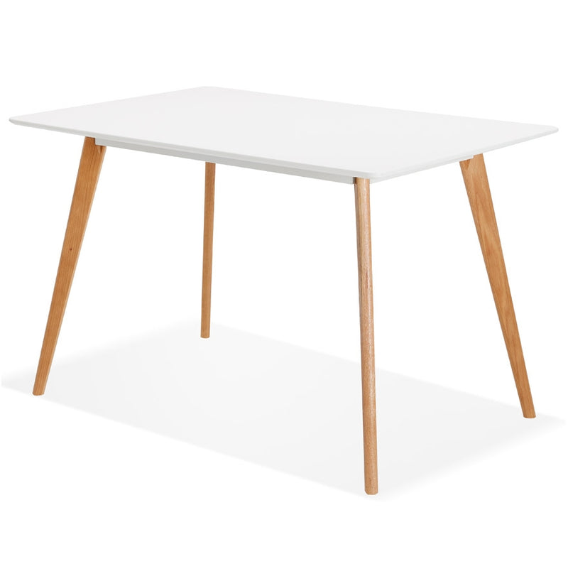 Design witte 'MARIUS' tafel / bureau in Scandinavische stijl - 120x80 cm - Majorr