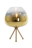 Table lamp 30x43 cm MAYSON glass gold-clear+gold - Majorr