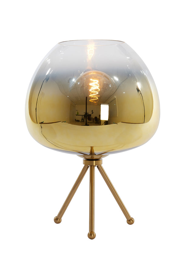 Table lamp 30x43 cm MAYSON glass gold-clear+gold - Majorr