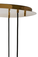 Hanging lamp 3L 40x160 cm MAYSON glass gold-clear+gold - Majorr