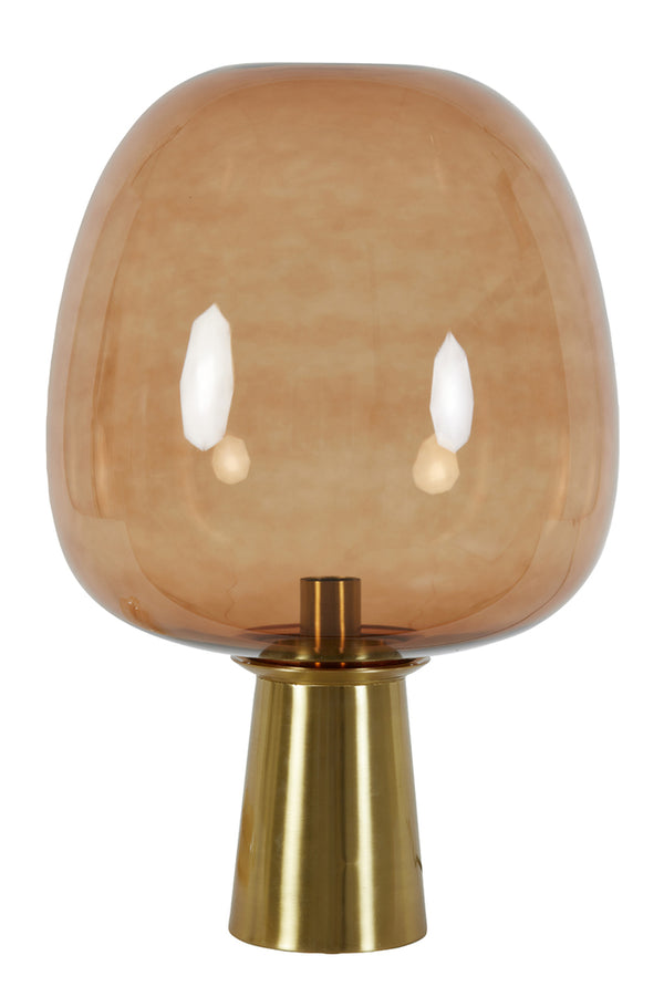 Table lamp 40x59 cm MAYSONY glass brown+bronze - Majorr