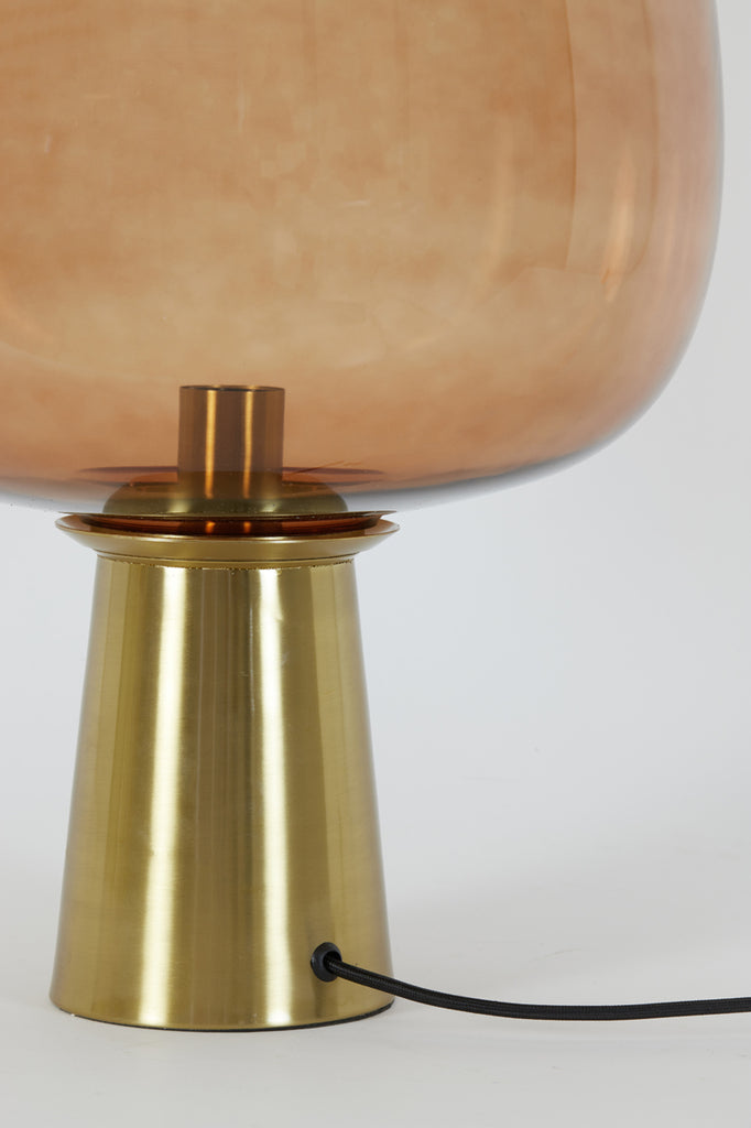 Table lamp 40x59 cm MAYSONY glass brown+bronze - Majorr