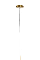 Hanging lamp 40 cm MEDINA antique bronze+glass matt white - Majorr