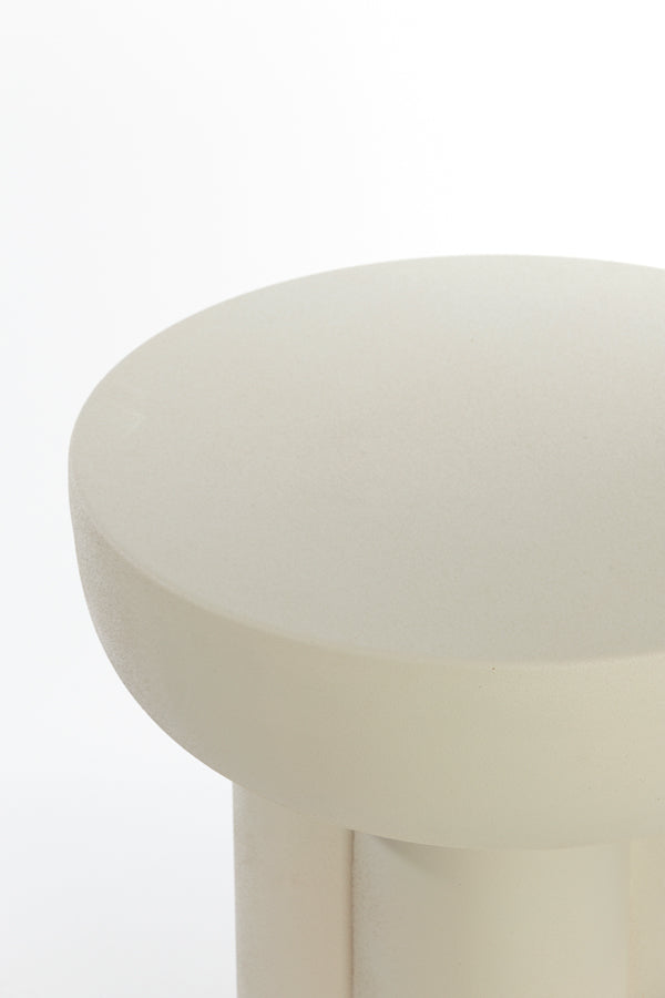 Side table 46x50 cm MIKOLA matt cream - Majorr